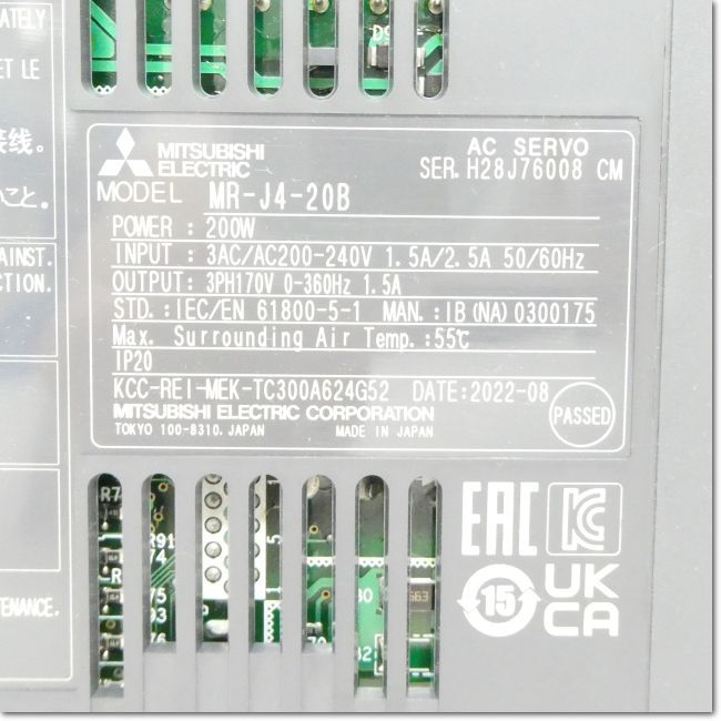 FA機器ドットコム / MR-J4-20B サーボアンプ AC200V 0.2kW SSCNETIII/H