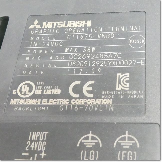 FA機器ドットコム / GT1675-VNBD GOT本体 10.4型 TFTカラー液晶 DC24V