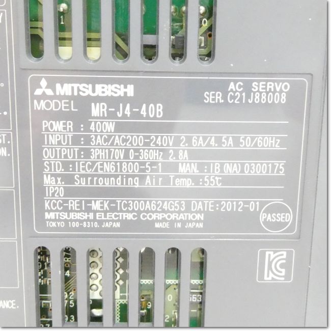 FA機器ドットコム / MR-J4-40B サーボアンプ AC200V 0.4kW SSCNETⅢ/H