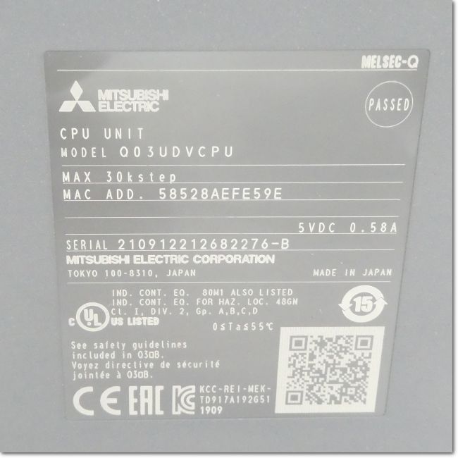 FA機器ドットコム / Q03UDVCPU ユニバーサルモデル高速タイプQCPU