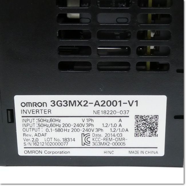 FA機器ドットコム / 3G3MX2-A2001-V1 多機能型小型インバータ 三相
