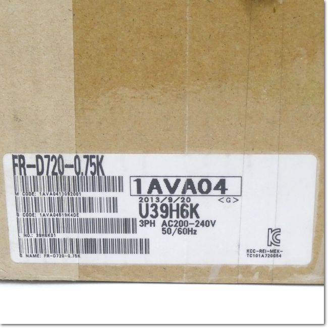 FA機器ドットコム / FR-D720-0.75K インバータ 三相200V (三菱電機
