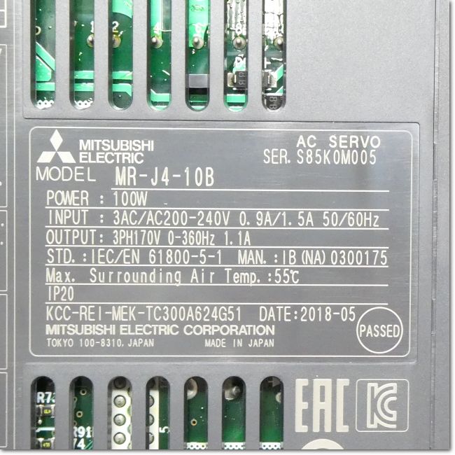FA機器ドットコム / MR-J4-10B サーボアンプ AC200V 0.1kW SSCNETⅢ/H