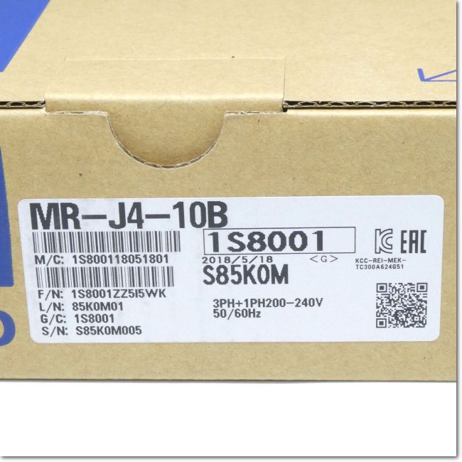 FA機器ドットコム / MR-J4-10B サーボアンプ AC200V 0.1kW SSCNETⅢ/H