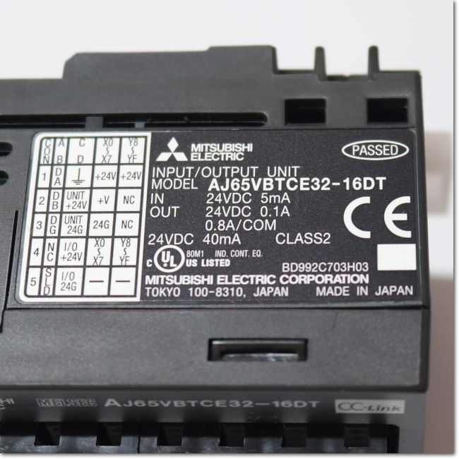 AJ65VBTCE32-16DT 三菱電機 小型リモートI/O AJ65VBTCE32-16DT | MELSEC CC-Link小形タイプリモートI/O