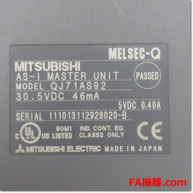 FA機器ドットコム / QJ71AS92 AS-iマスタユニット (三菱電機)