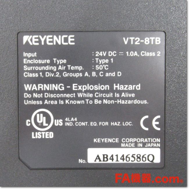 KEYENCE VT2-8TB 未使用 箱付 Yahoo!オークション - VT2-8TB (中古・動作OK) キーエンス