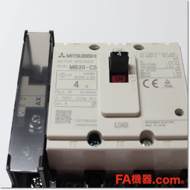 FA機器ドットコム / MB30-CS 3P 4A AX-1LS SLT モーターブレーカ