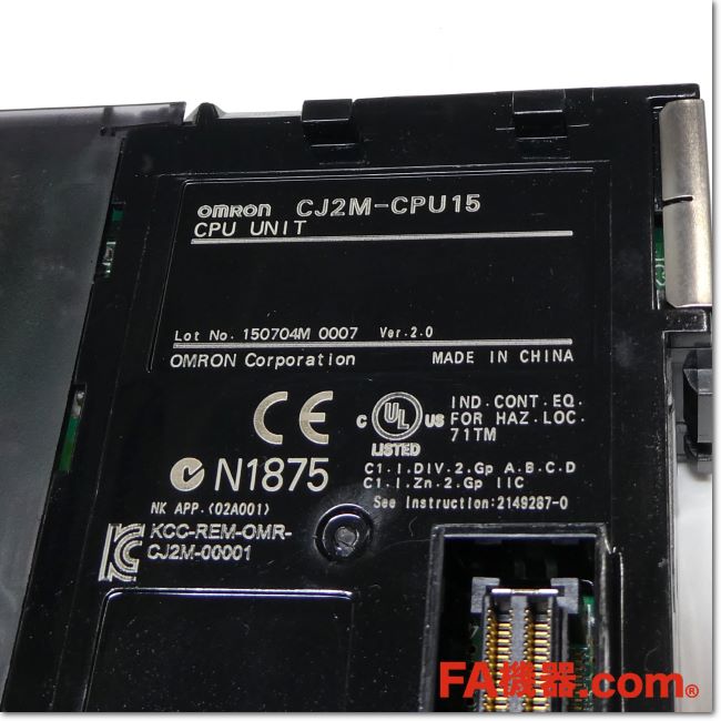 FA機器ドットコム / CJ2M-CPU15 CPUユニット Ver.2.0 (OMRON)