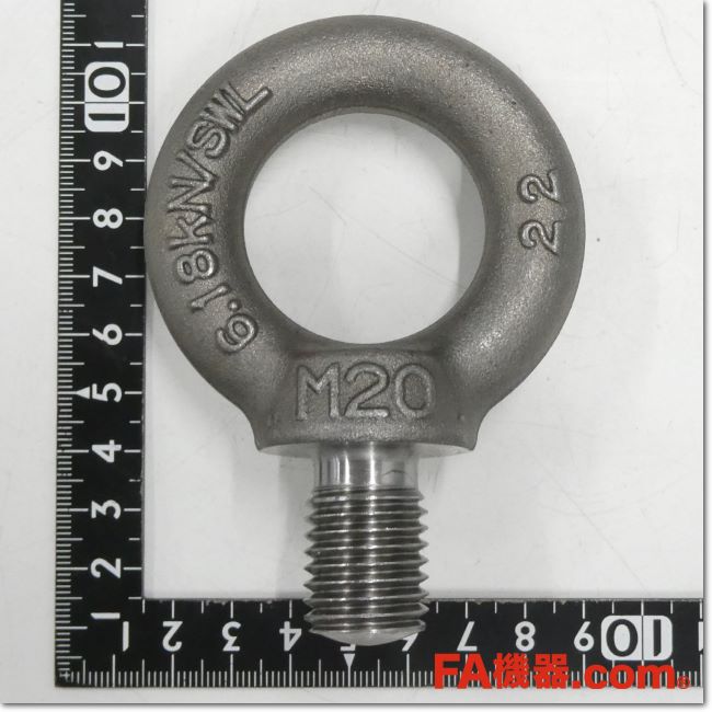 大型アイボルト　M64 4個　中古品　匿名配送不可 ステンレス SUS アイボルト M10 1.47kN(150kgf)/SWL(使用荷重