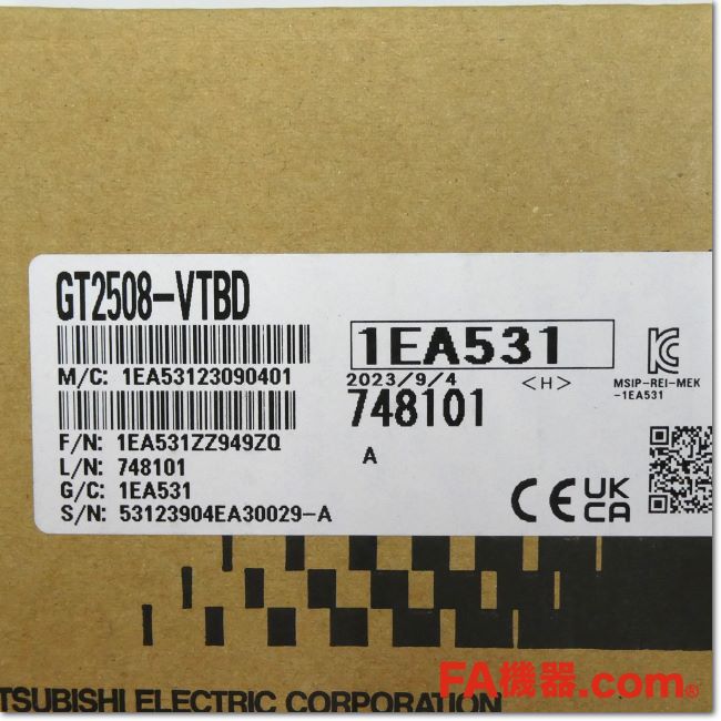 FA機器ドットコム / GT2508-VTBD GOT本体 8.4型 VGA[640×480