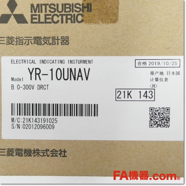 FA機器ドットコム / YR-10UNAV 300V 0-300V DRCT B 切換スイッチ