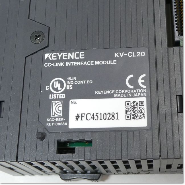 KEYENCE KV-CL20 CC-Link マスター/ローカルユニット Master/Local Unit - KV-CL20 | KEYENCE Singapore