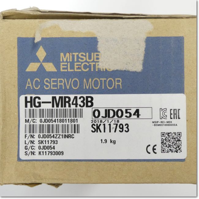 三菱電機 HG-MRシリーズ サーボモーター HG-MR43B HG-MR43B