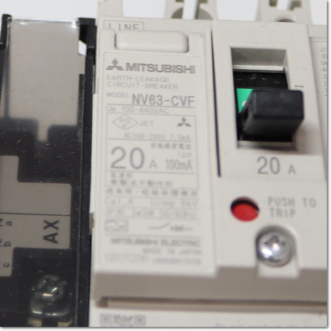 FA機器ドットコム / NV63-CVF 3P 20A 100mA AX-1LS SLT 漏電遮断