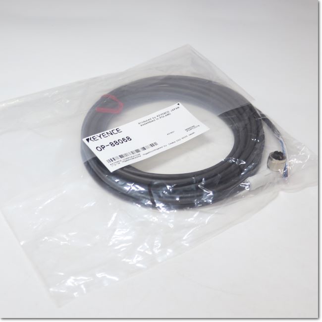 アンプ KEYENCE OP-88068 FA機器ドットコム / OP-88068 耐油コネクタケーブル M12L字 5m
