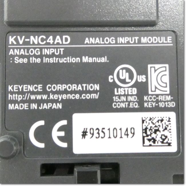 キーエンス　アナログ入力ユニット　KV-NC4AB KV-NC16EXE_拡張入力ユニット 入力16点 ヨーロピアン端子台_