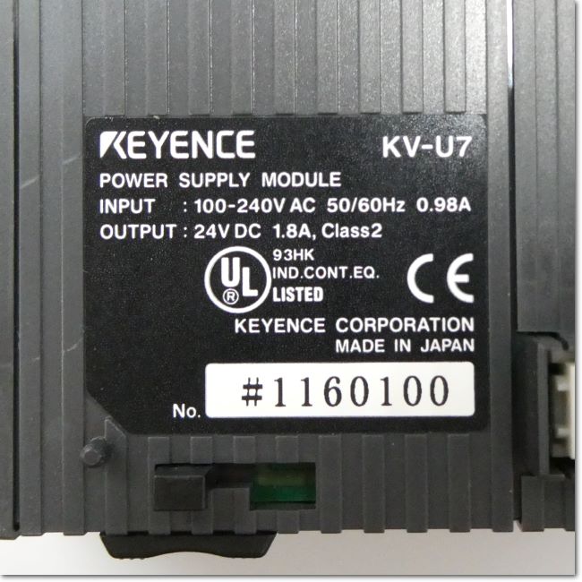 FA機器ドットコム / KV-U7 AC電源ユニット DC24V 1.8A (KEYENCE)