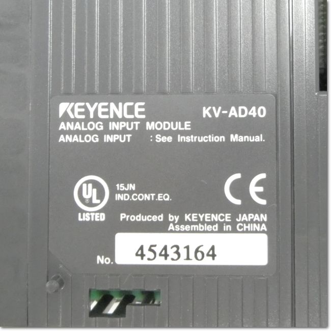 FA機器ドットコム / KV-AD40 アナログ入力ユニット 4ch (KEYENCE)